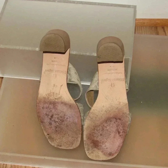 ETIENNE AIGNER Network Slip-On Sandals Size 7.5M - Picture 6 of 6